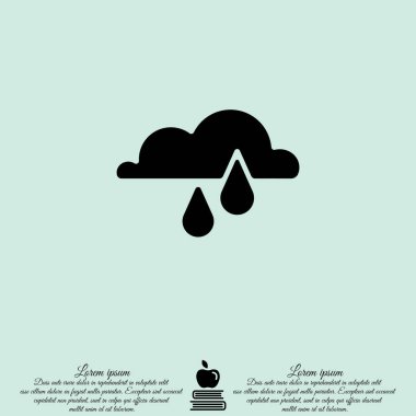 Web simgesi. Yağmur bulutu