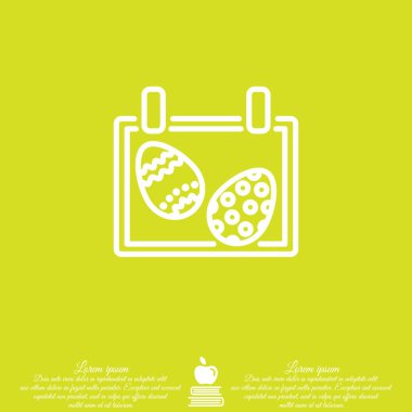 Paskalya takvim web satırı simgesi