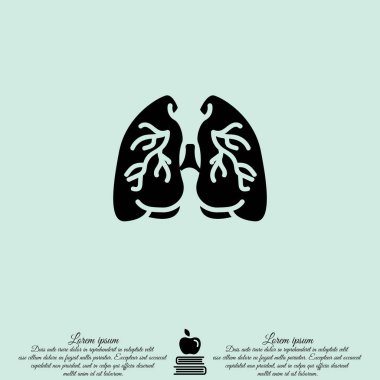 İnsan akciğerleri simgesi