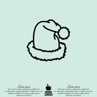 Noel Baba şapka simgesi