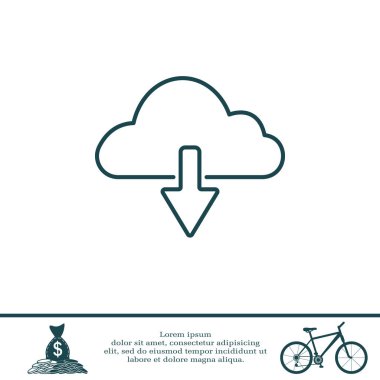 Bulut indirme simgesi