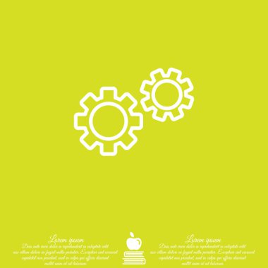 Dişli tekerlekleri web satırı simgesi