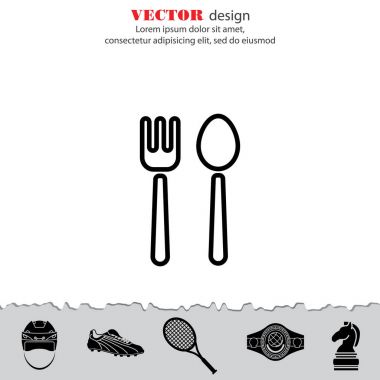 Çatal bıçak takımı web satırı simgesi
