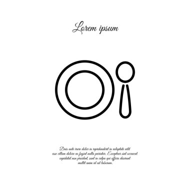 Tabak ve kaşık simgesi