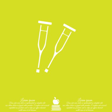 Web satırı simgesi. Koltuk değneği