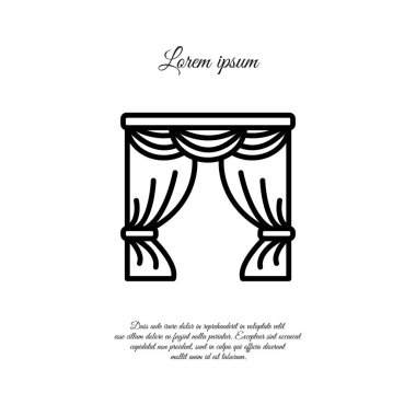 simge. Pencere perde