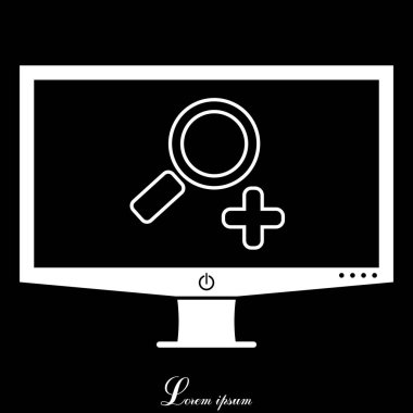 Yakınlaştırma web satırı simgesi