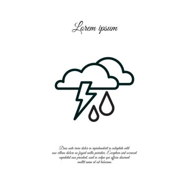 fırtına, bulutlar ve yağmur