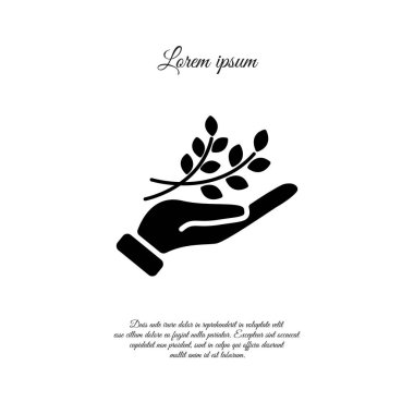 yaprakları el simgesi ile şube