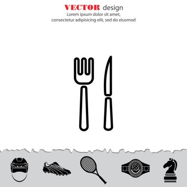 Çatal bıçak takımı web satırı simgesi