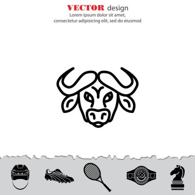Buffalo vahşi hayvan simgesi