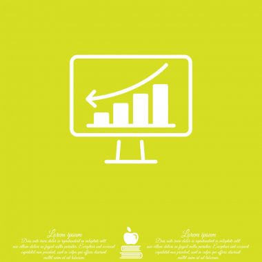 Web satırı simgesi. Monitör 
