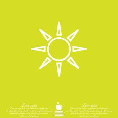 Düz güneş simgesi