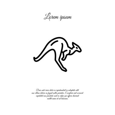 Kanguru web satırı simgesi