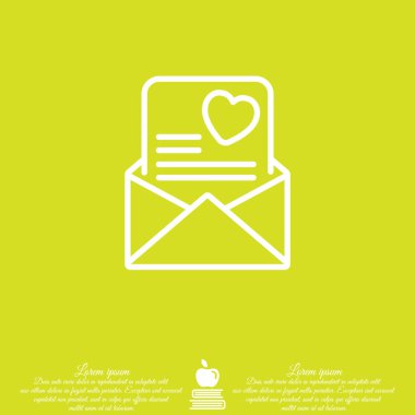 aşk mektubu simgesi