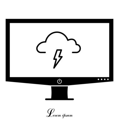 hava fırtına simgesi