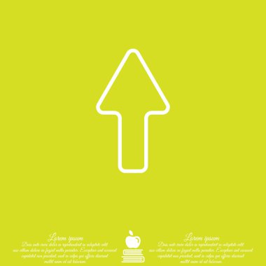 Simge yukarı yön ok