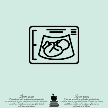 Ultrasonografi web satırı simgesi