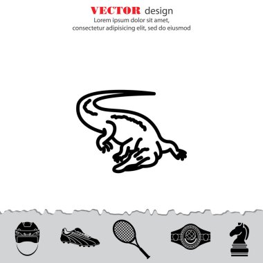 Timsah vahşi hayvan simgesi