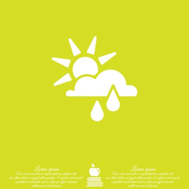 Güneş, bulut ve yağmur