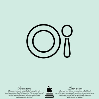 Tabak ve kaşık simgesi