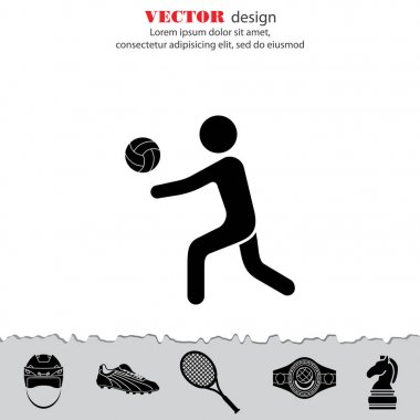 Voleybol oyuncusu simge