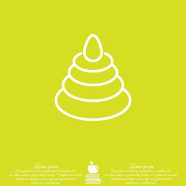 Bada bum düz simgesi