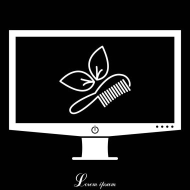 saç fırçası satırı simgesi