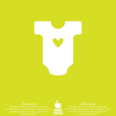 Web satırı simgesi. Bebek giysileri