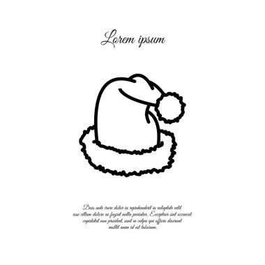 Noel Baba şapka simgesi