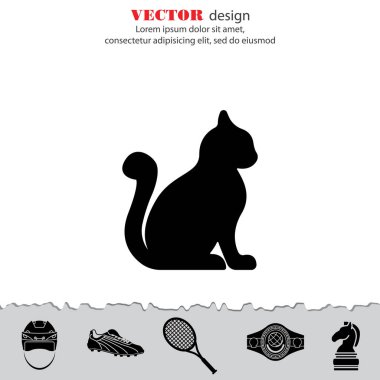 Kedi simgesi silüeti