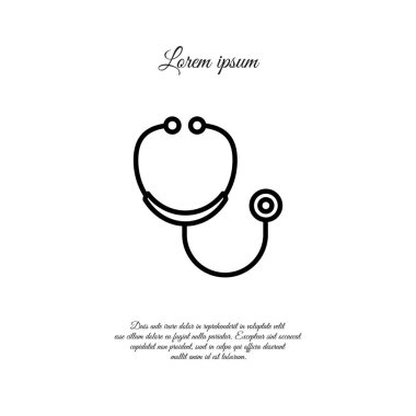 Sağlık stetoskop simgesi