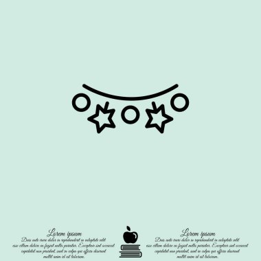 Noel ışıkları web satırı simgesi