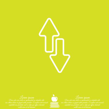 Web satırı simgesi. Oklar