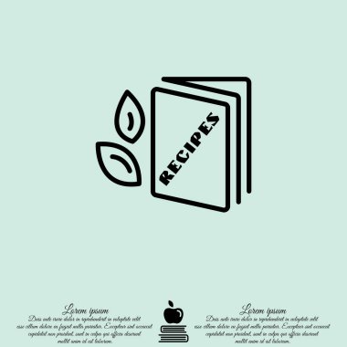 Tarifi kitap Web satırı simgesi