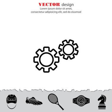 Dişli tekerlekleri web satırı simgesi