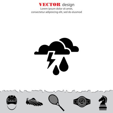 fırtına, bulutlar ve yağmur