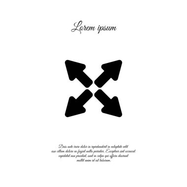 Web satırı simgesi. Oklar