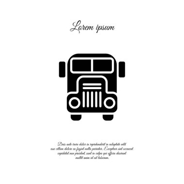 okul servisi simgesi