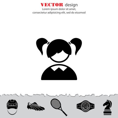 Kız öğrenci web simgesi