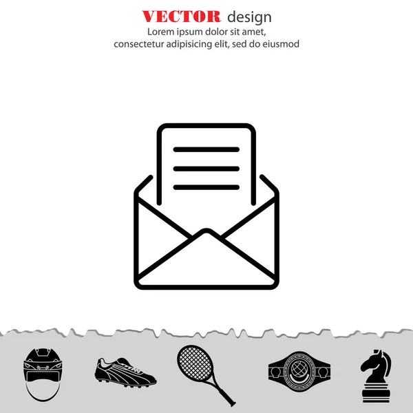 Diseño del icono de E-mail . — Vector de stock