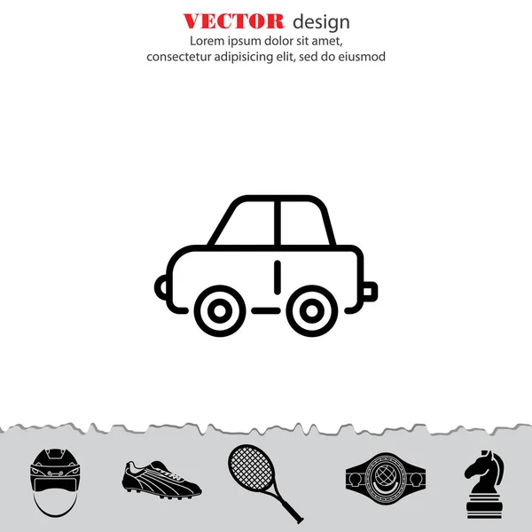 Pictografía del icono del coche — Vector de stock