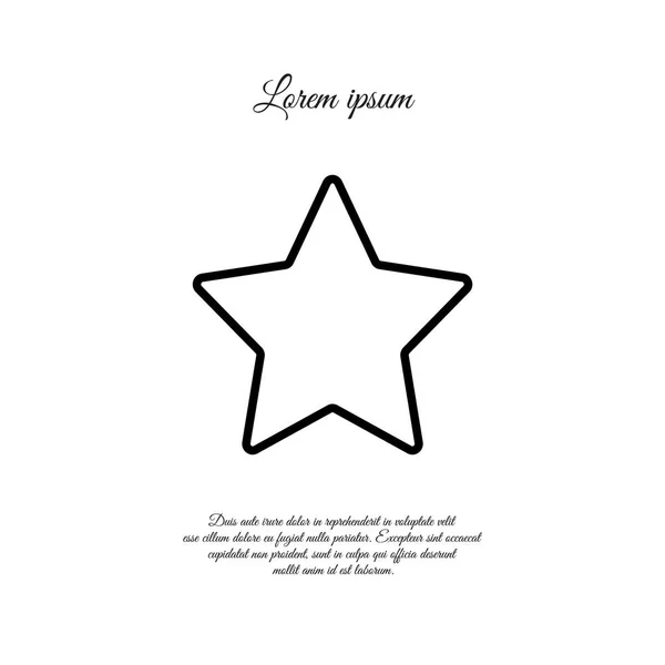 Star Web icono de línea — Archivo Imágenes Vectoriales