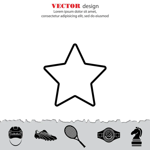 Star Web icono de línea — Vector de stock