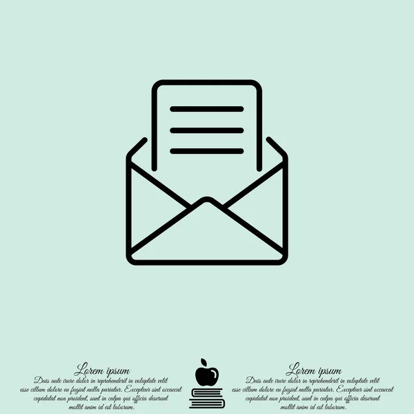 Design des E-Mail-Symbols. — Stockvektor