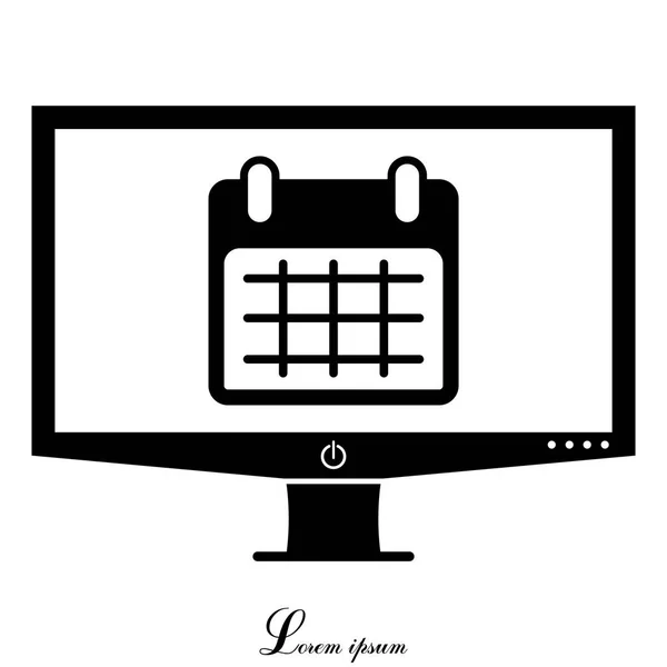 Calendar line icon — Stock Vector