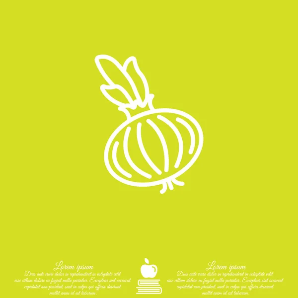 Soğan ampul web satırı simgesi — Stok Vektör