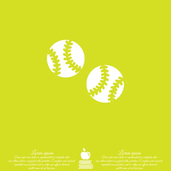 Icône web baseball — Image vectorielle