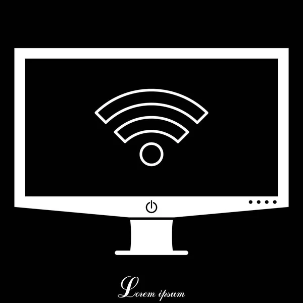 Icono de línea Wi-Fi — Archivo Imágenes Vectoriales