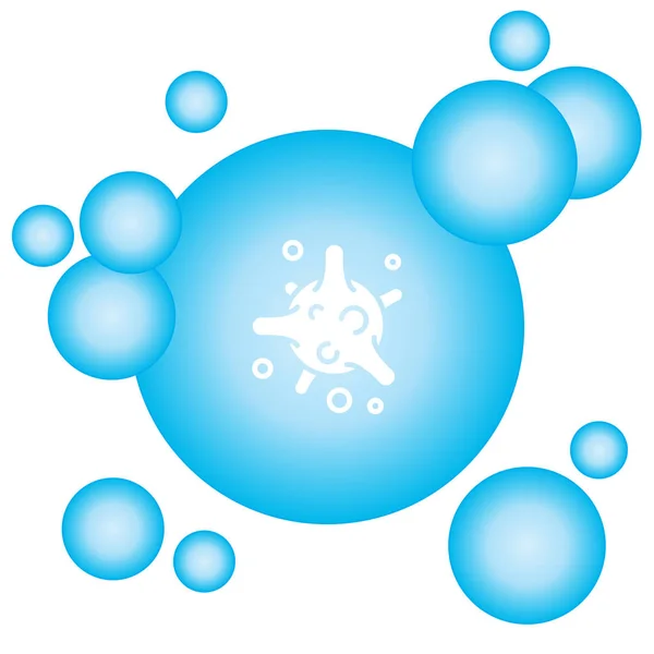 Bacterium, virus icon — Stock Vector